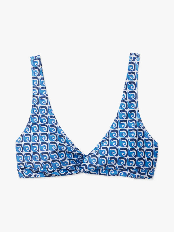 Blue Pattern Bikini Bottom