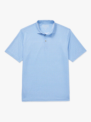 Blue Printed Polo Shirt by Fair Harbor